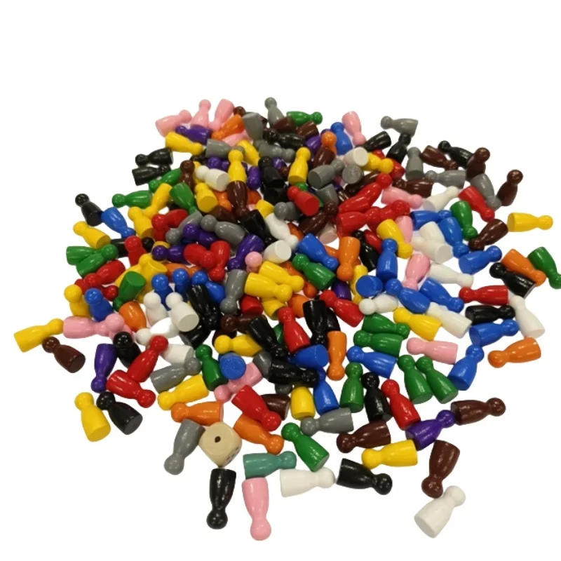 Board Game Harvest - 100 Pcs 다채로운 나무 체스 마커