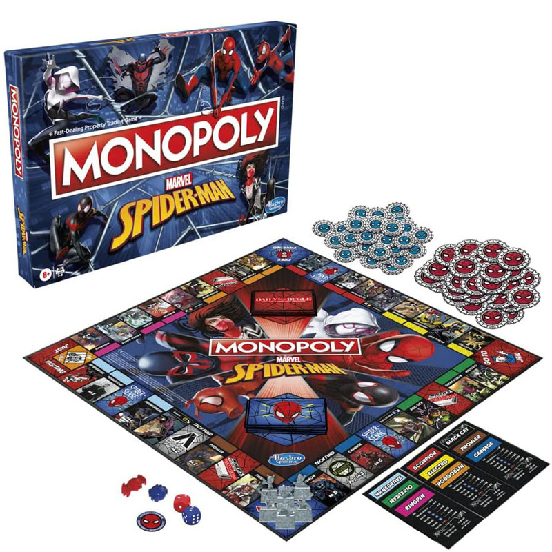 Board Game Monopoly - 마블 스파이더맨 모노폴리 보드 게임 공식