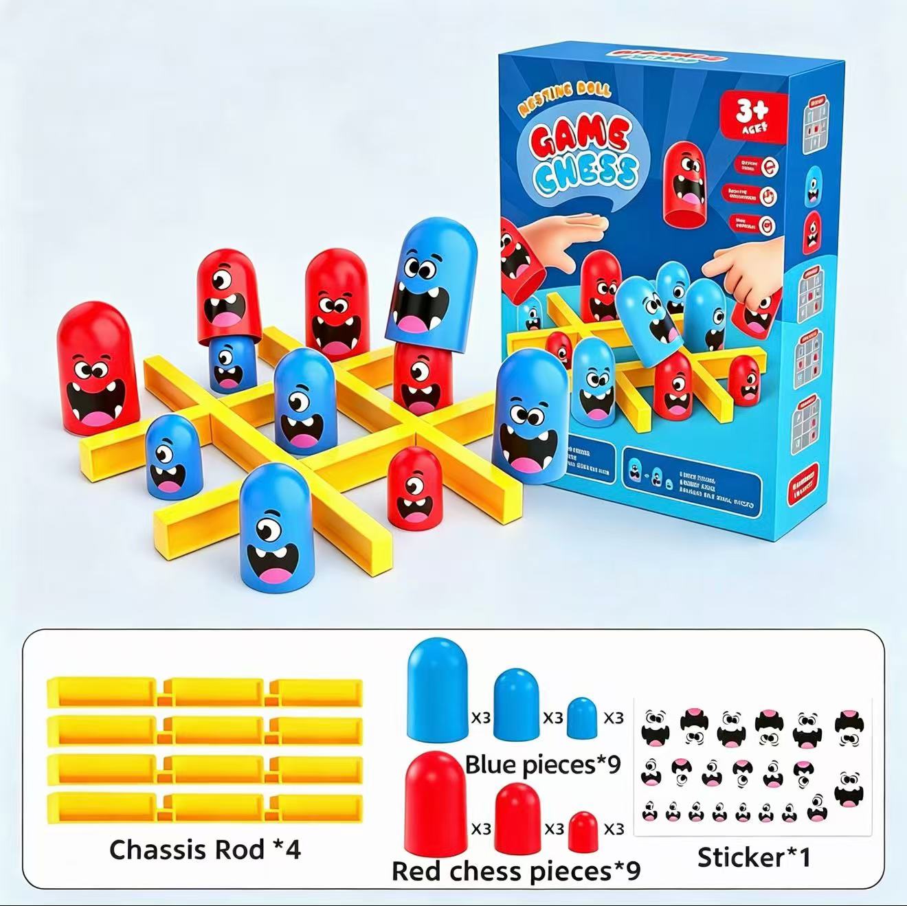 Board Game Idea - 틱택토 이트앤비사이즈 스태킹 컵 듀얼 배틀