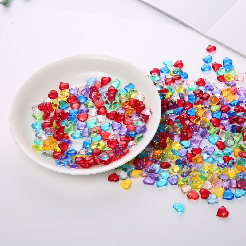 100PCS 10*4mm 하트 모양 아크릴 투명한 전당 - Board Game Harvest 리뷰 및 가격