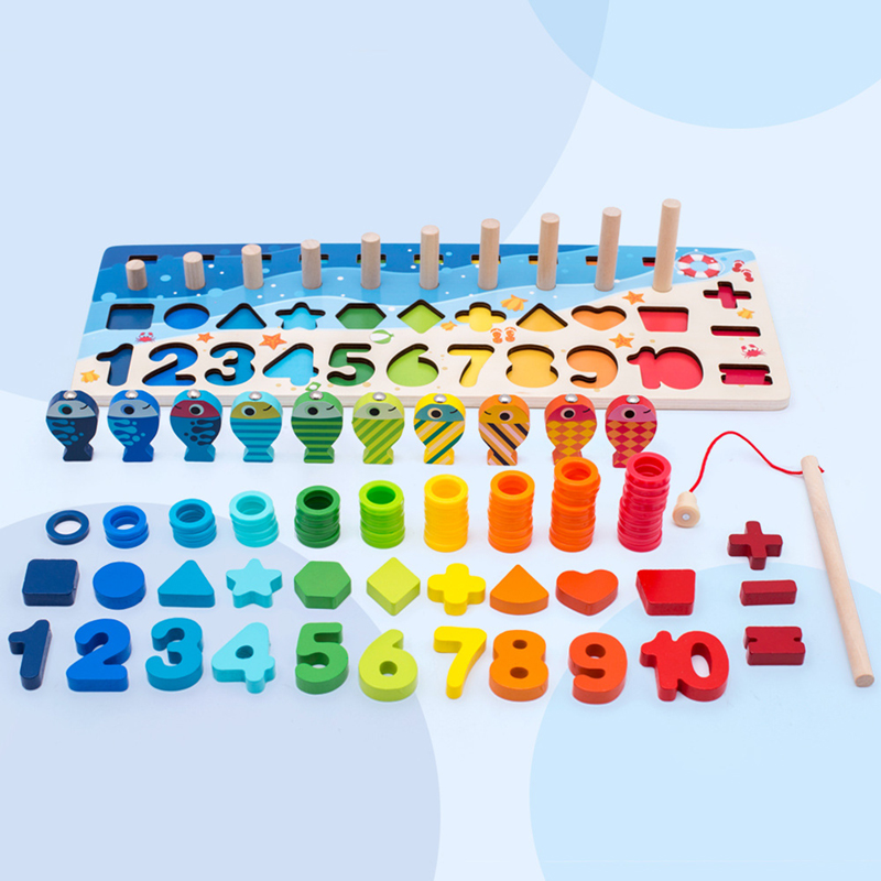 3D 나무 블록 어린이 몬테소리 해양 스타일 자기 낚시 - Board Game Harvest 리뷰 및 가격