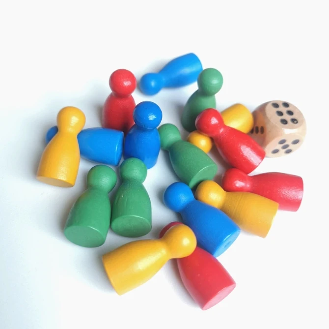 100 Pcs 다채로운 나무 체스 마커 24x12mm  - Board Game Harvest 리뷰 및 가격