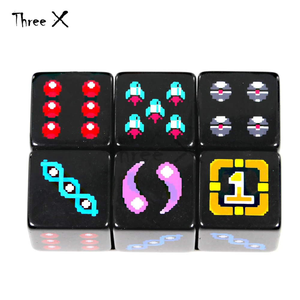 6가지 스타일의 로고가 있는 18mm 디지털 D 다이스 - Board Game Logo 리뷰 및 가격