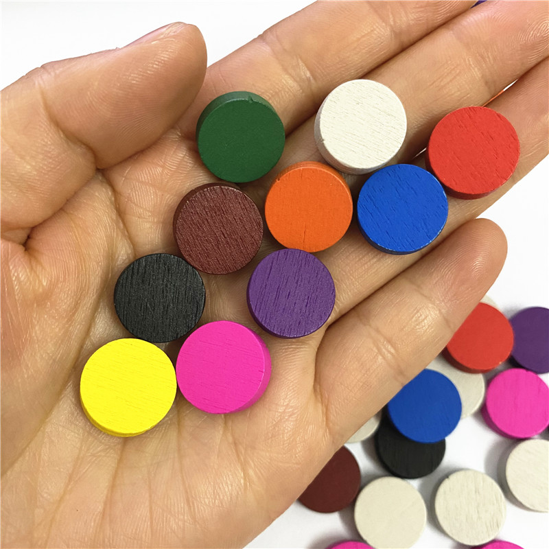 50 조각 15*5MM 11 색 나무 디스크 디스크 전 - Board Game Harvest 리뷰 및 가격