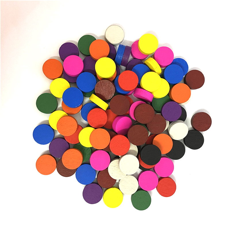 50 조각 15*5MM 11 색 나무 디스크 디스크 전 - Board Game Harvest 리뷰 및 가격
