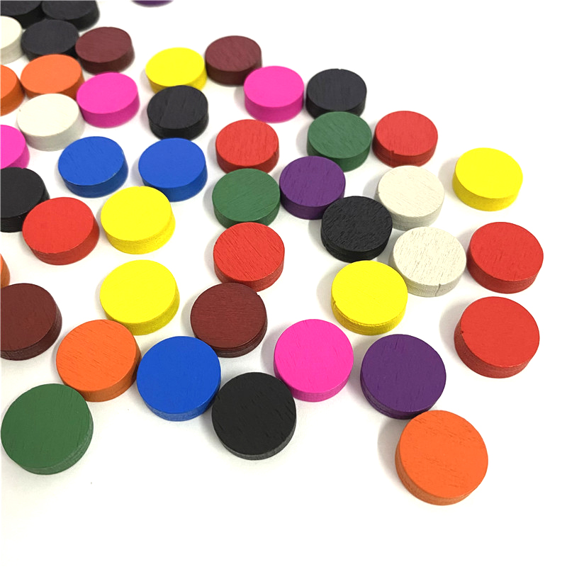 50 조각 15*5MM 11 색 나무 디스크 디스크 전 - Board Game Harvest 리뷰 및 가격