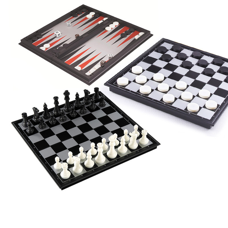 접이식 자석 체스 25CM 체커 백개먼 게임 보드 3- - Board Game Harvest 리뷰 및 가격