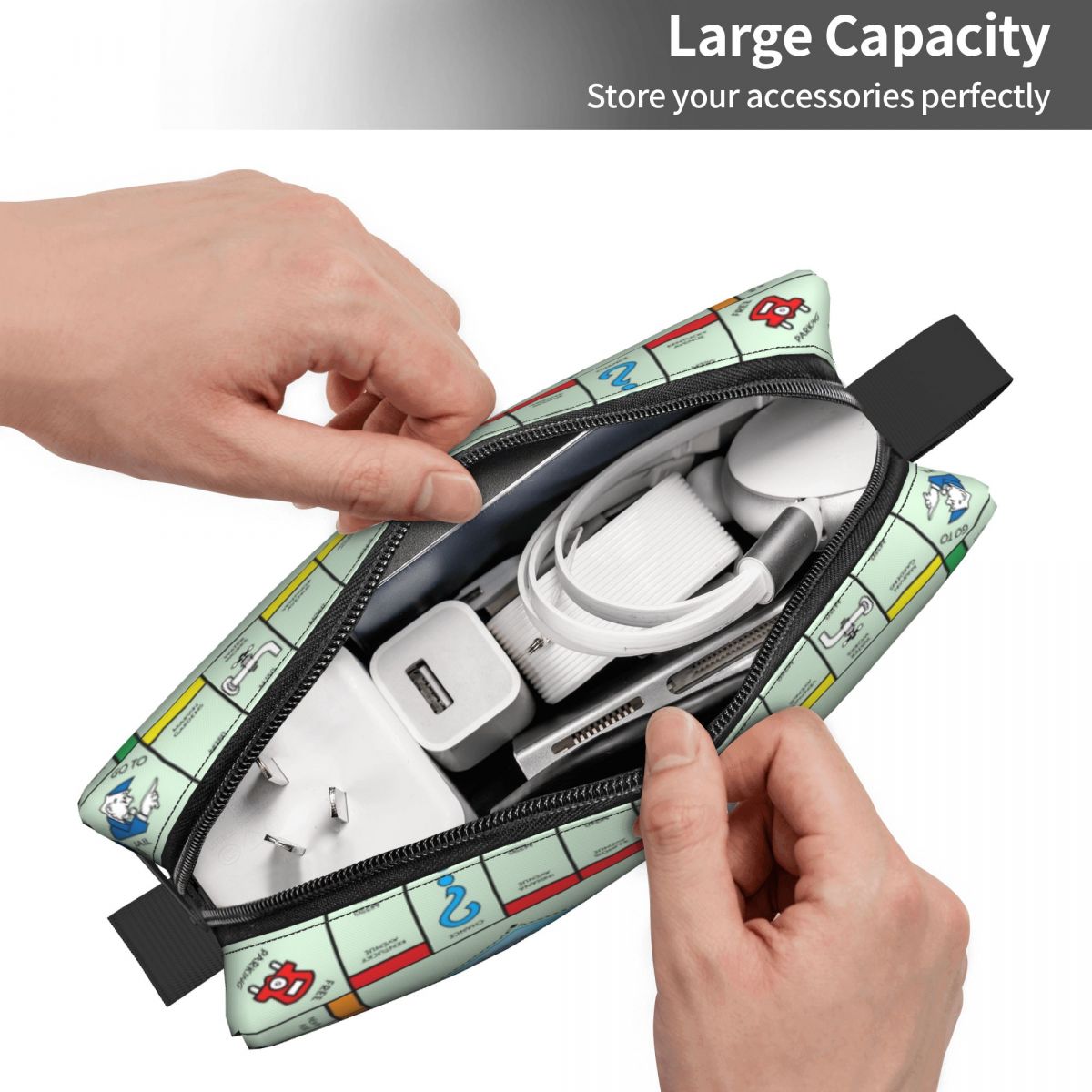 보드 게임 보드-독점 메이크업 가방 화장품 주최자 보관 - Board Game Monopoly 리뷰 및 가격