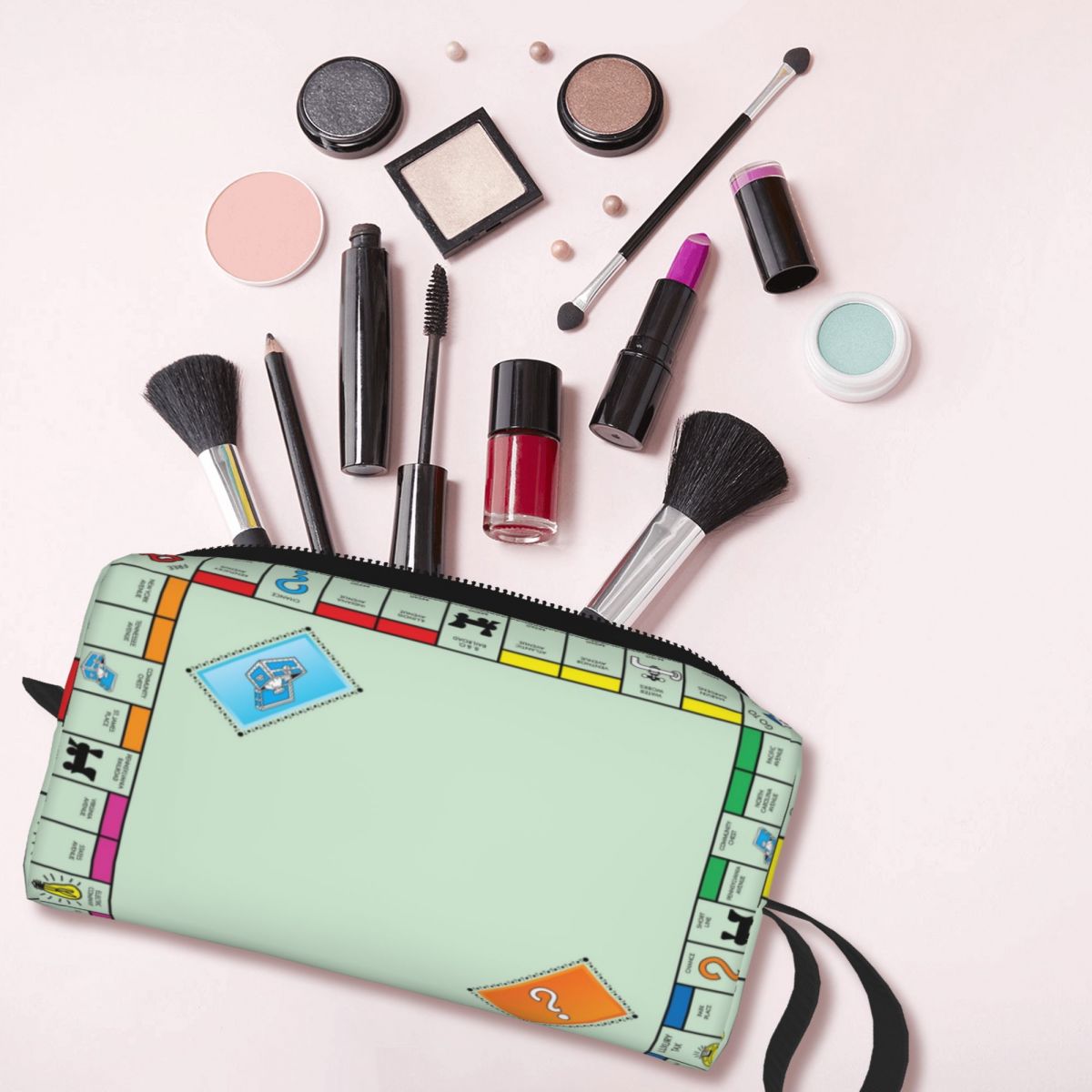 보드 게임 보드-독점 메이크업 가방 화장품 주최자 보관 - Board Game Monopoly 리뷰 및 가격
