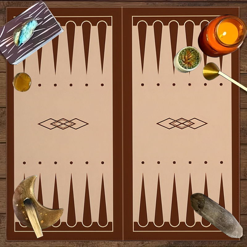 1pc 브라운 백개먼 보드 게임 나이트용 인쇄된 타로  - Board Game Harvest 리뷰 및 가격