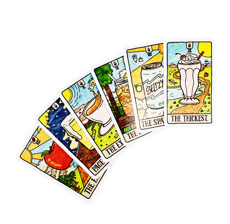 새로운 78개의 일러스트 음식 및 음료 카드 타로 컬렉 - Board Game Table 리뷰 및 가격