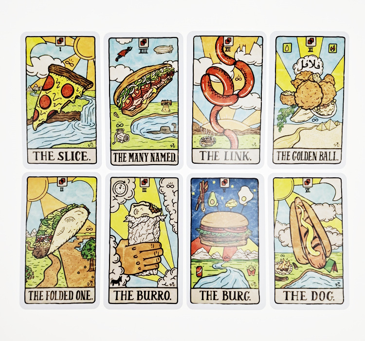새로운 78개의 일러스트 음식 및 음료 카드 타로 컬렉 - Board Game Table 리뷰 및 가격