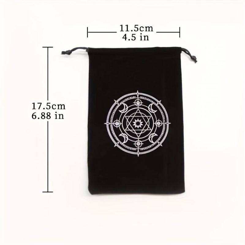 1 조각 12x18cm 블랙 벨벳 타로 가방 카드 보관 - Board Game Oracle 리뷰 및 가격