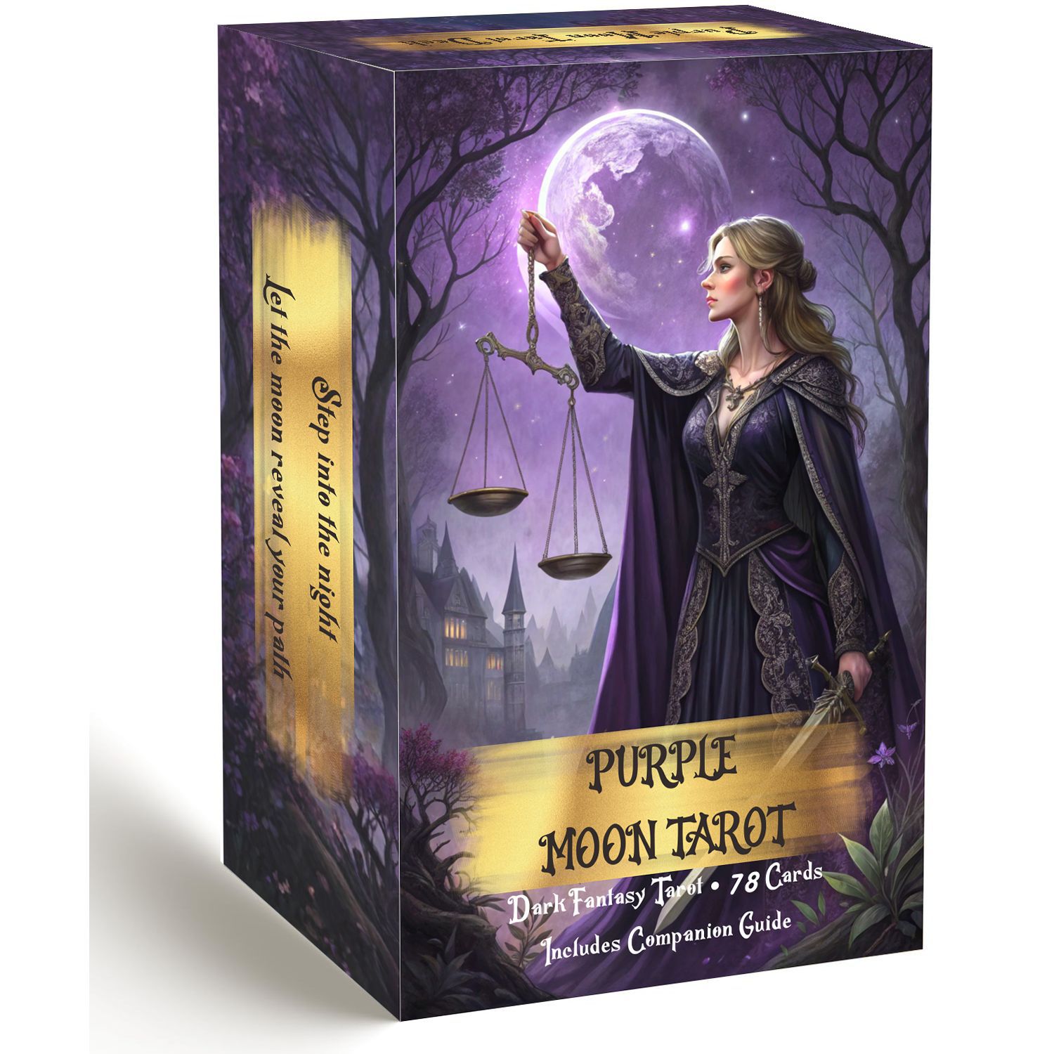 퍼플 문 타로 카드 덱(가이드북 포함), 78개 다크  - Board Game Oracle 리뷰 및 가격